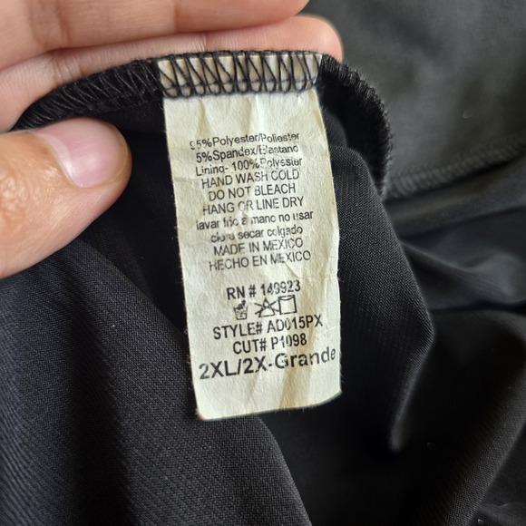 VTG Y2k 90s Asymmetrical Midi Maxi Strap Glitter 2XL Dress Prom Black Tie Formal - Picture 8 of 8